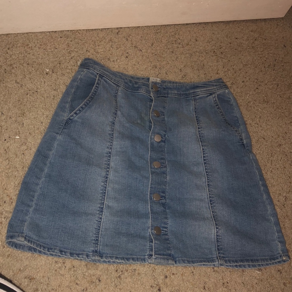 Light blue skirt